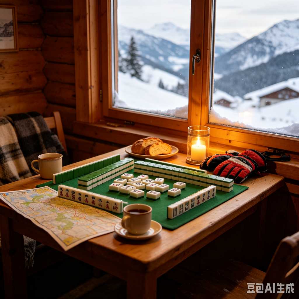deep print mahjong set