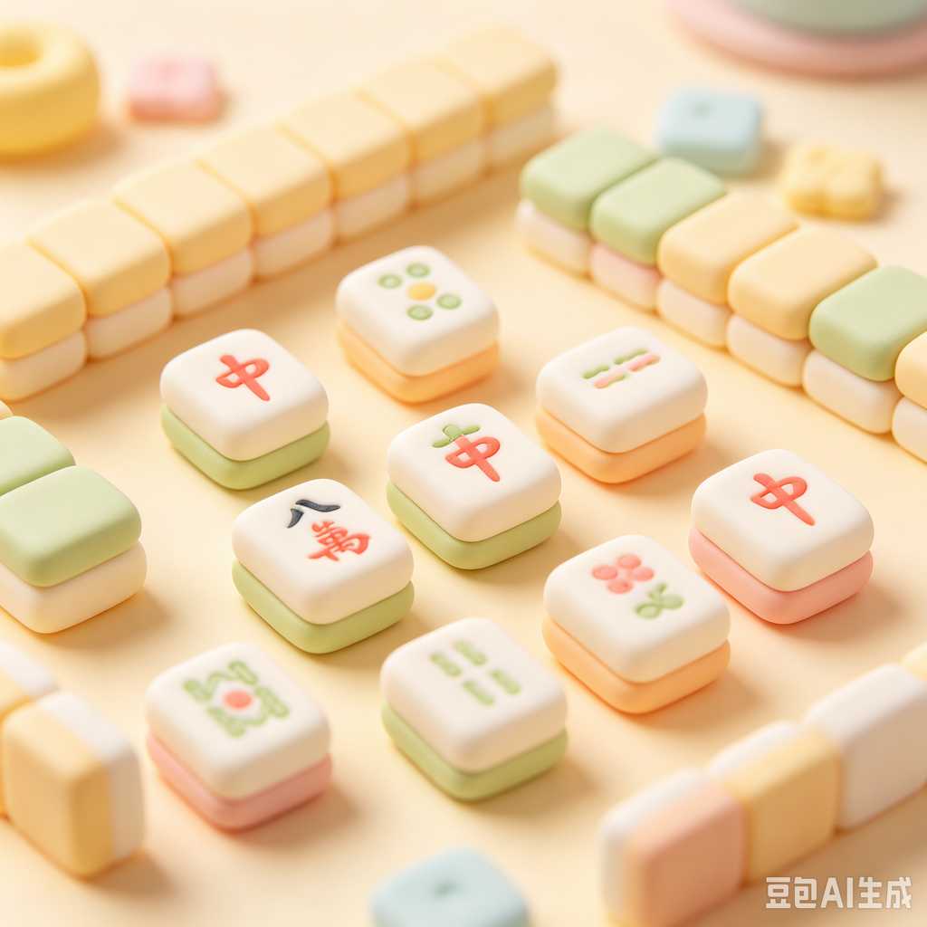 classic oriental board game mahjong